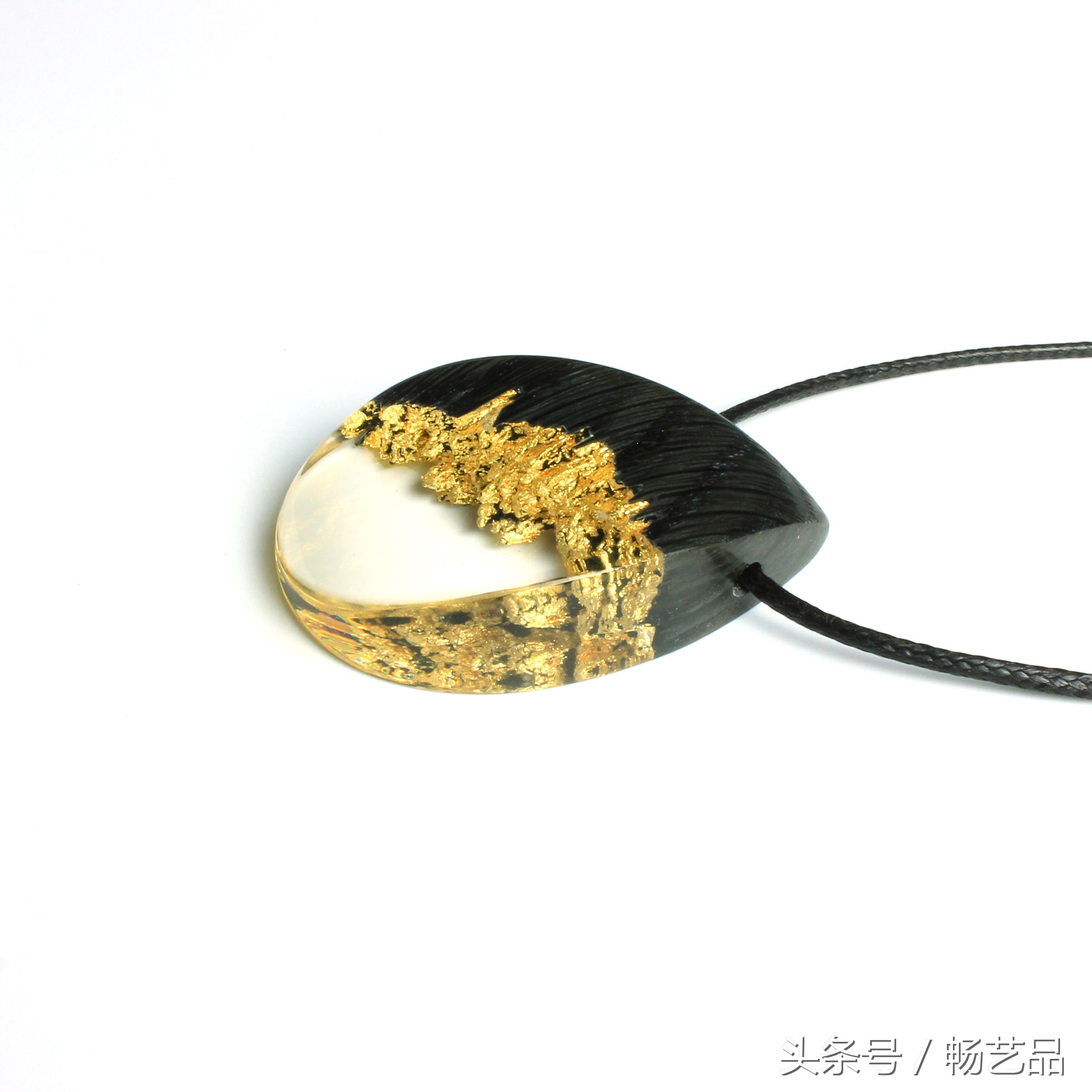 手工水晶吊坠项链图片,手工diy水晶串珠项链教程