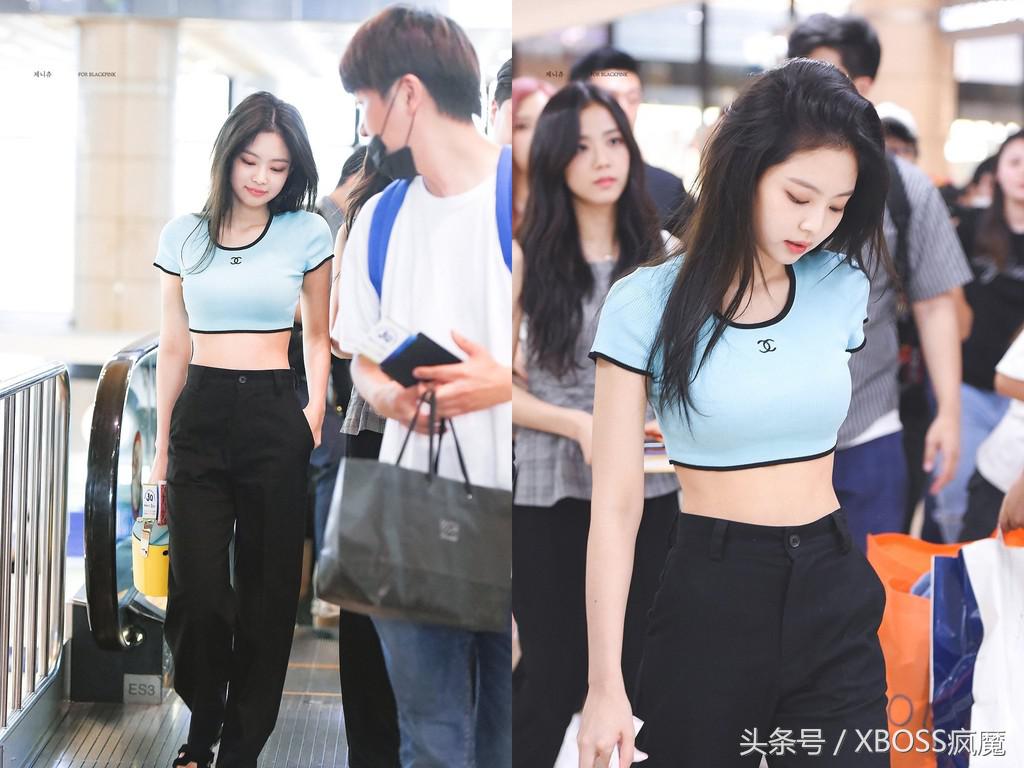 BLACKPINK成员Jennie性感露马甲线圆筒包「像便当盒」笑翻网友