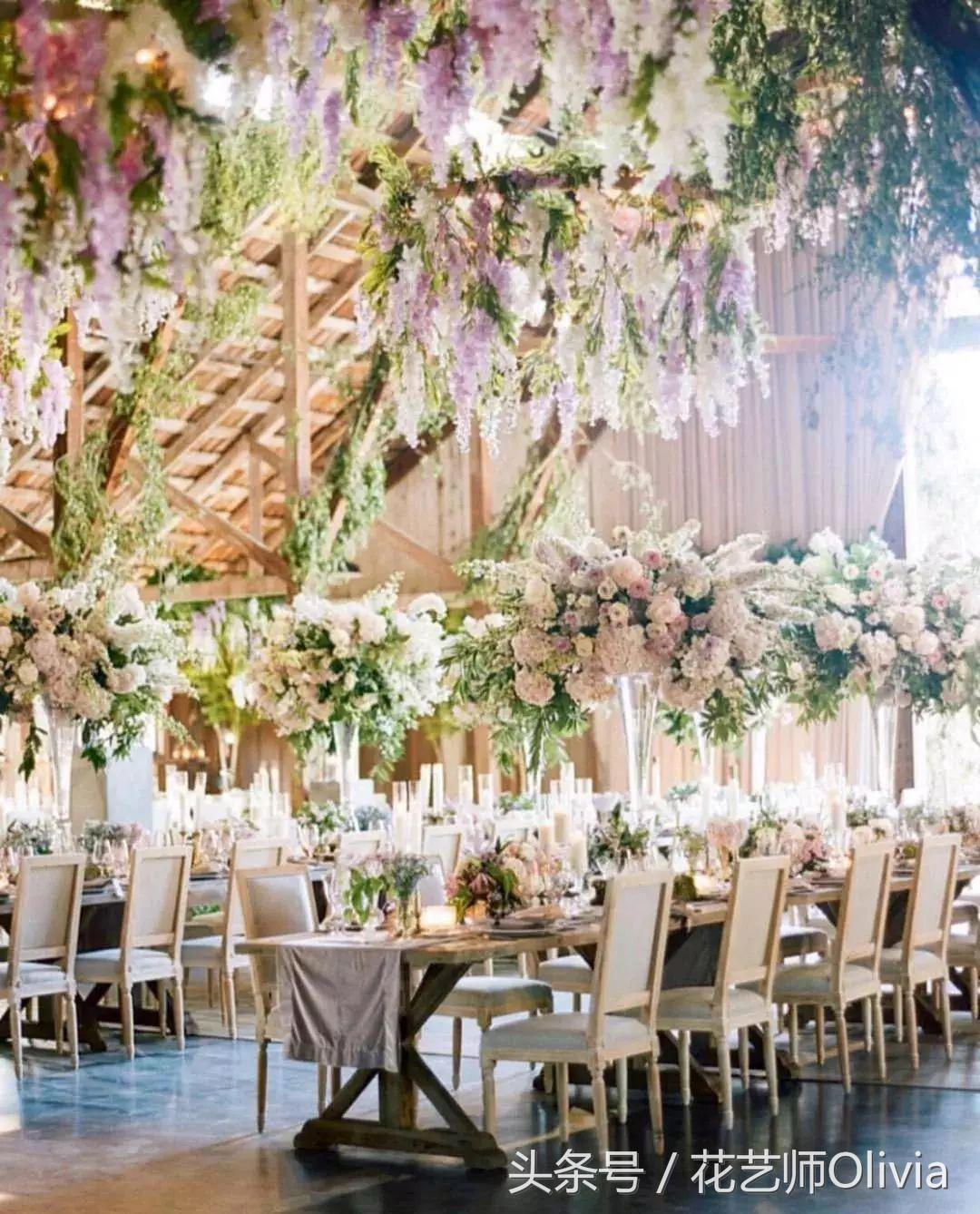 小清新森系户外婚礼布置,农村婚礼现场布置效果图森系