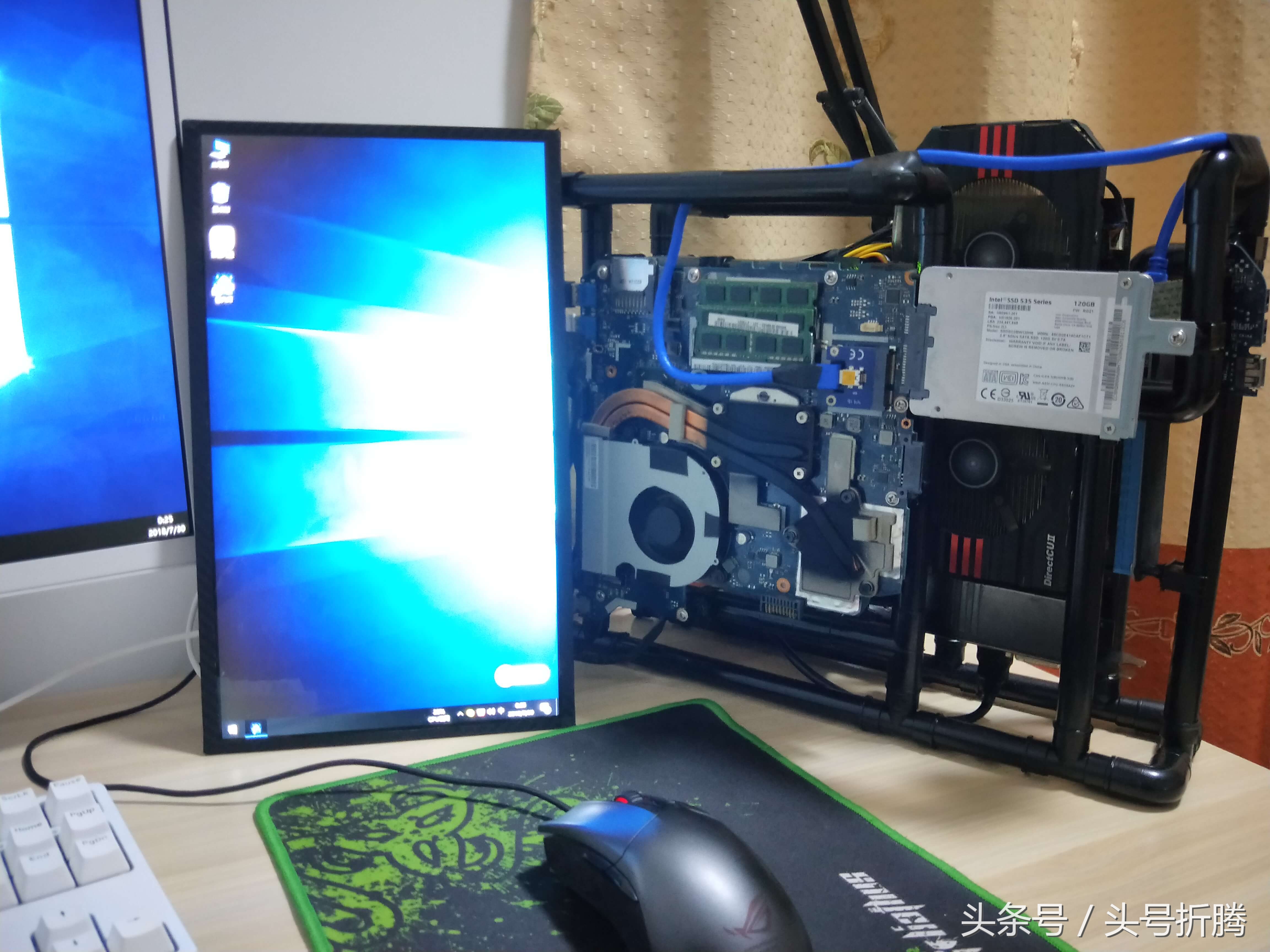 旧笔记本改造成小台式机外接显卡—“旧物改造系列”