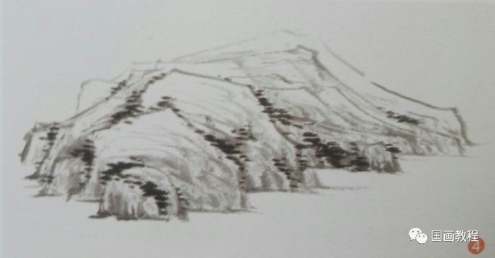 山石画技法,大师黎雄才教你如何画山石