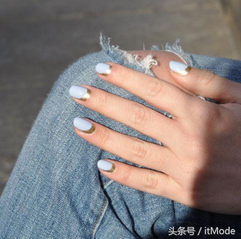 美甲夏天不要甲片推荐什么,短指甲手黑适合夏天的美甲