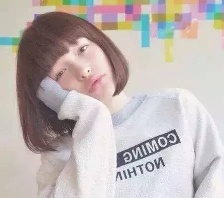 减龄波波头短发,学生头发型女短发圆脸简单