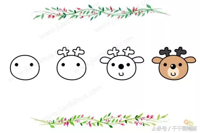 简笔画小动物头像,最简单的简笔画动物头像
