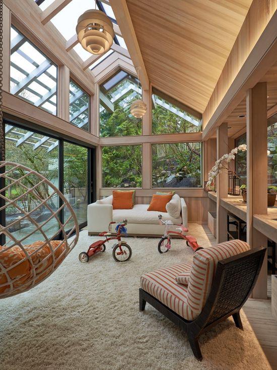 阳光房绿植装修效果图,阳光房怎么布置好看图片欣赏