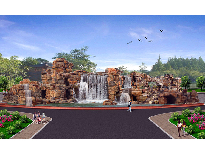 武汉定制景观假山施工,假山施工设计与制作