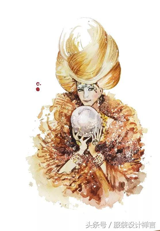 时装手绘|用指甲油画出高定时装的新加坡女插画师ChanClayrene