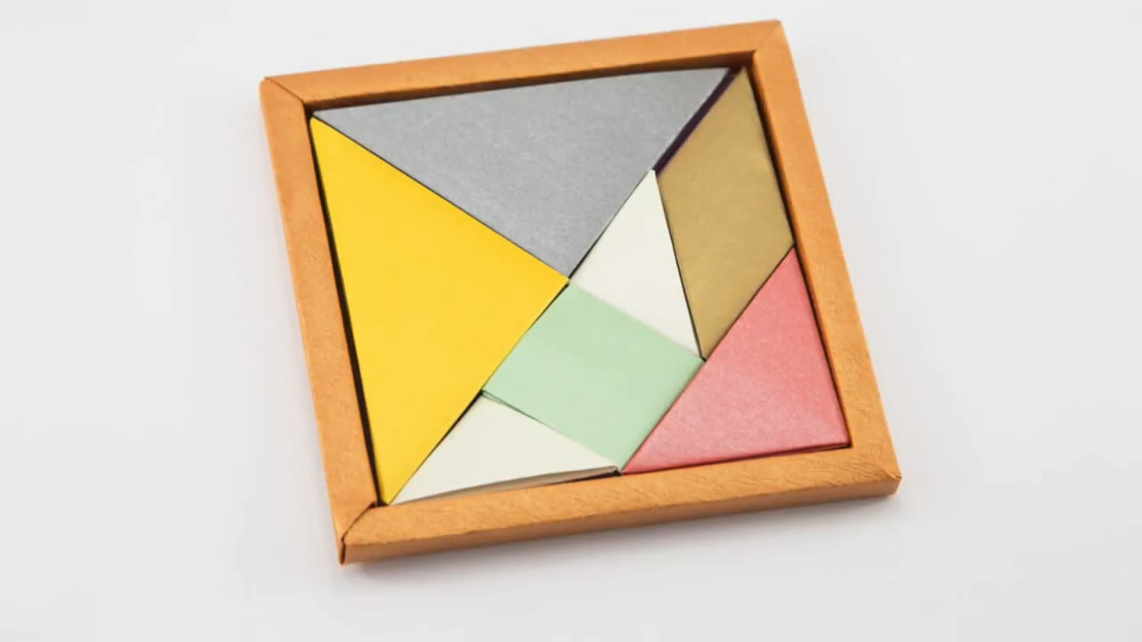 折纸和七巧板,益智好玩的折纸七巧板