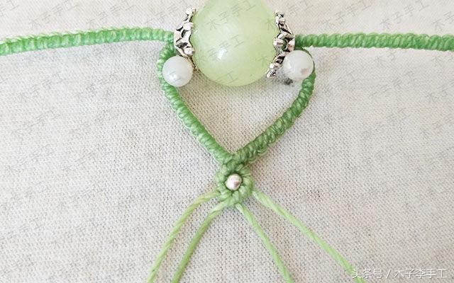 素圈米奇项链编织教程,项链编织教程慢动作