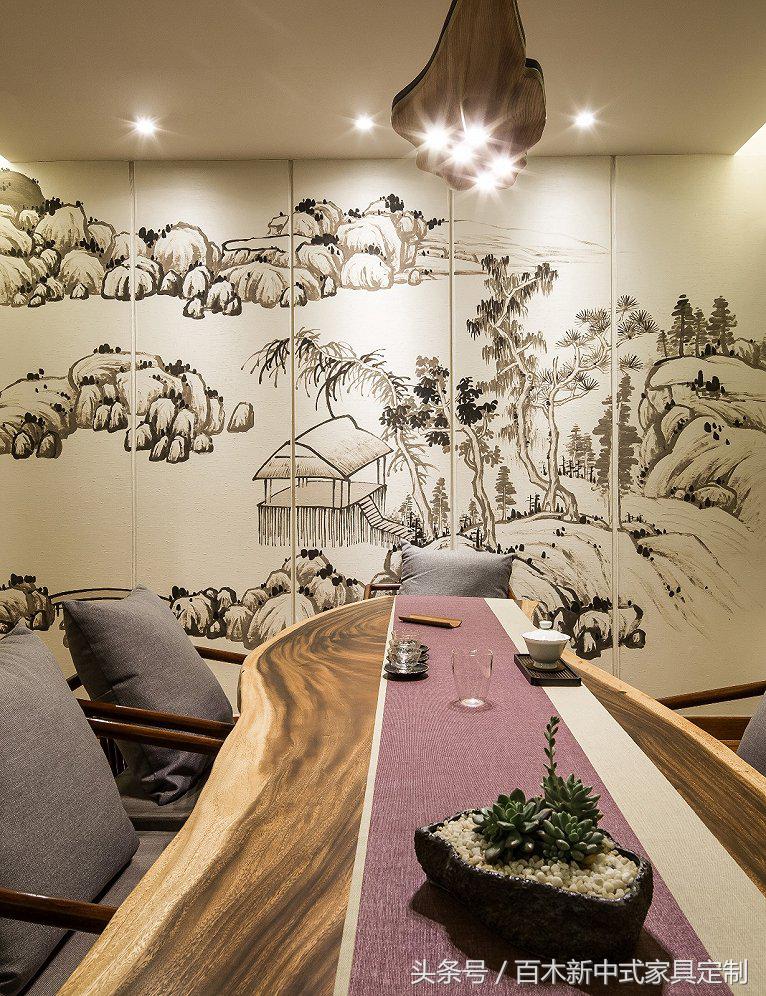 清雅茶室设计效果图,清雅的空间设计