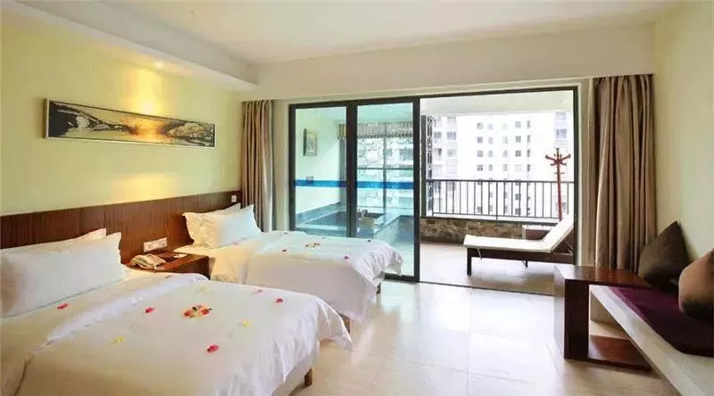 当巽寮湾五星遇上从化温泉！¥699=海王子亲海房+望谷国际公寓私家泡池房~还买1送1