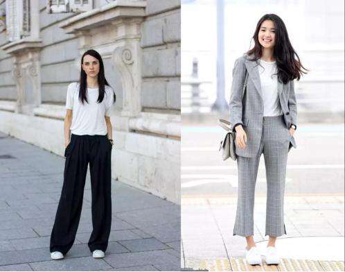 运动鞋怎么穿出通勤高级感,运动鞋这样穿不但知性优雅还减龄