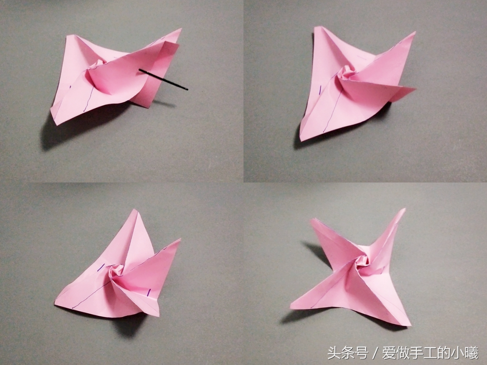 玫瑰花折纸教程大全简单慢动作,玫瑰花折纸方法简单易折非常漂亮