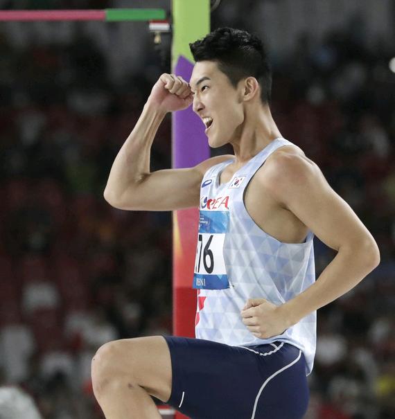 仁川亚运会中国男子跳高成绩,韩国男子跳高纪录保持者是谁