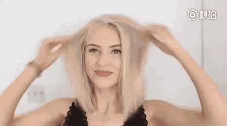 适合圆脸显年轻的齐刘海造型,剪个刘海换个人发朋友圈