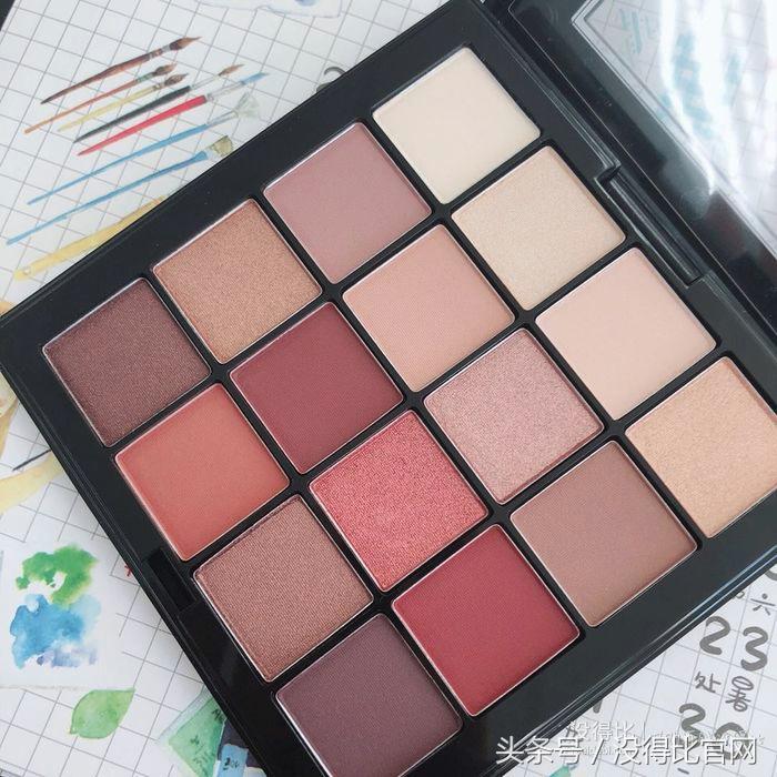 nyx16色眼影能遮瑕吗,nyx16色眼影盘莫兰迪眼妆教程