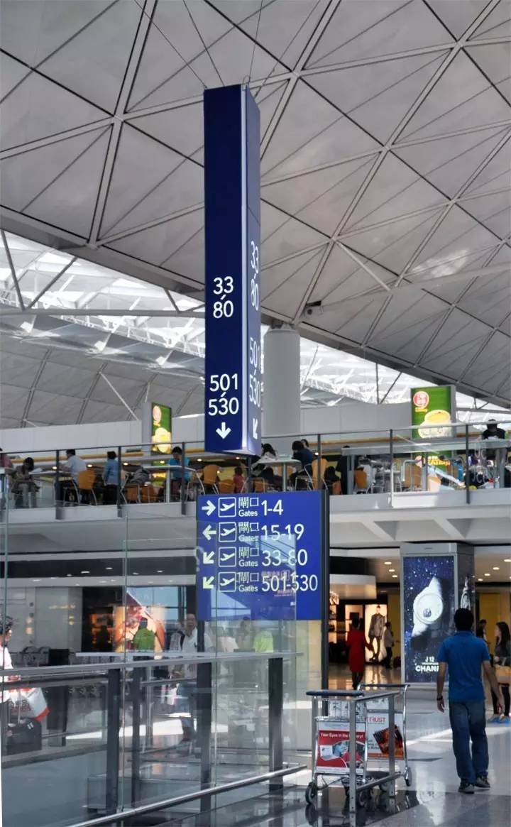 空港观察郑州,航站楼设计标识