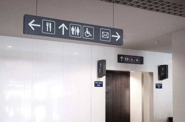 空港观察郑州,航站楼设计标识