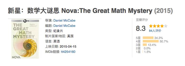 激发数学思维，18部经典数学记录片和8部电影（附链接），收藏起来