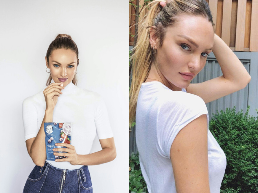 超模糖糖出席Angels宣传活动，产后身材已恢复，期待她重回维密