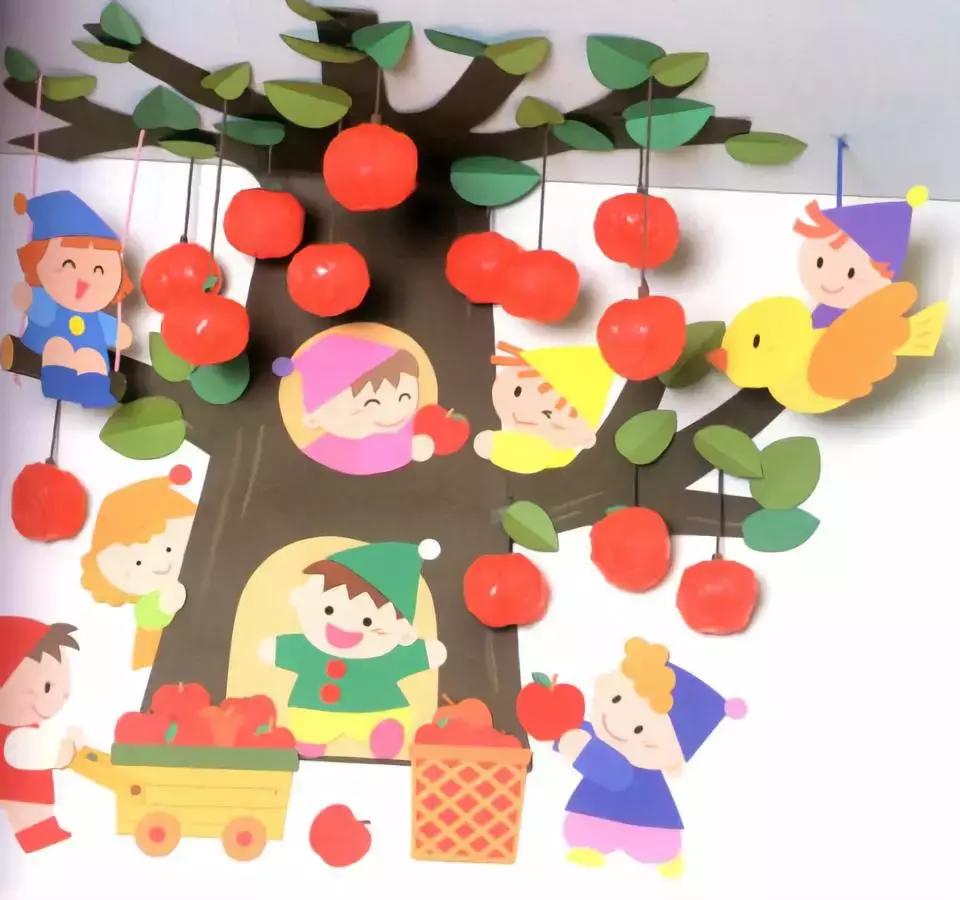 幼儿园墙面装饰教程简单,幼儿园墙面装饰好玩的颜色