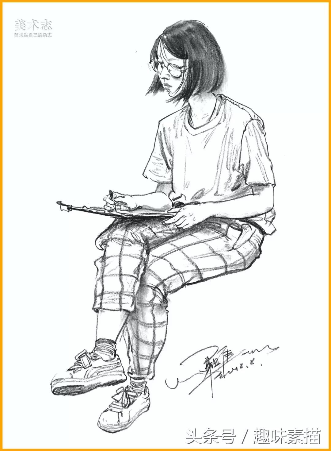 眼手脑同时运用实现高效学习,怎么把头发画的有层次速写