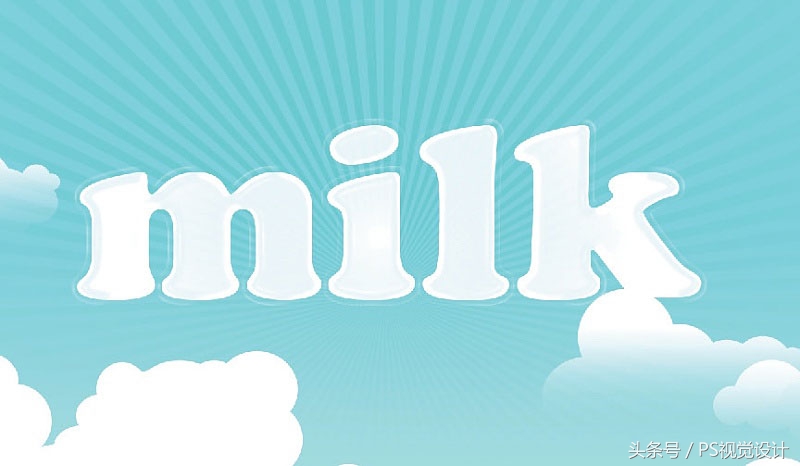 ps设计牛奶广告语,ps设计小清新海报