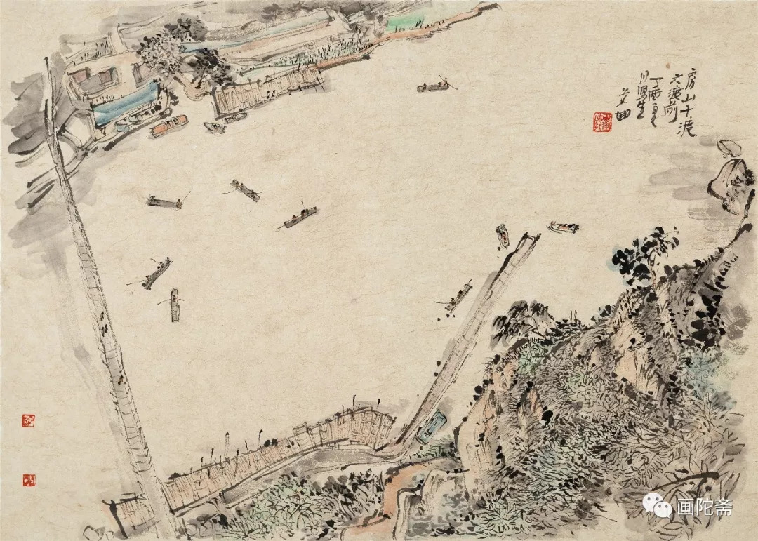 艾国山水画创作视频,艾国山水画工作室