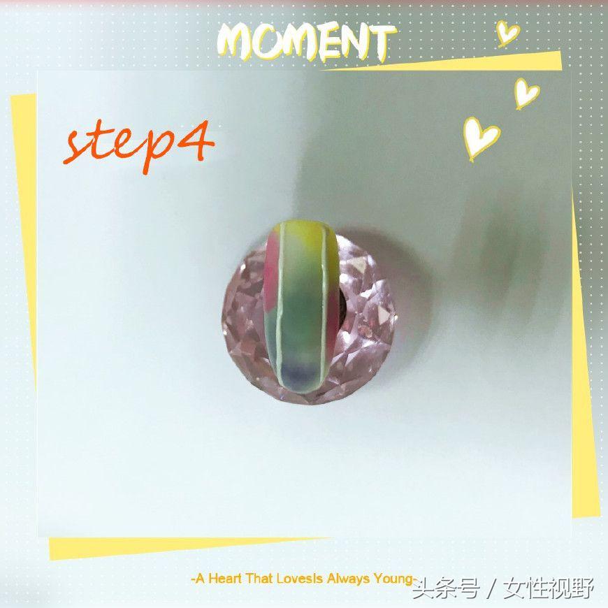 波光粼粼的春日美甲教程,毛衣纹美甲教程