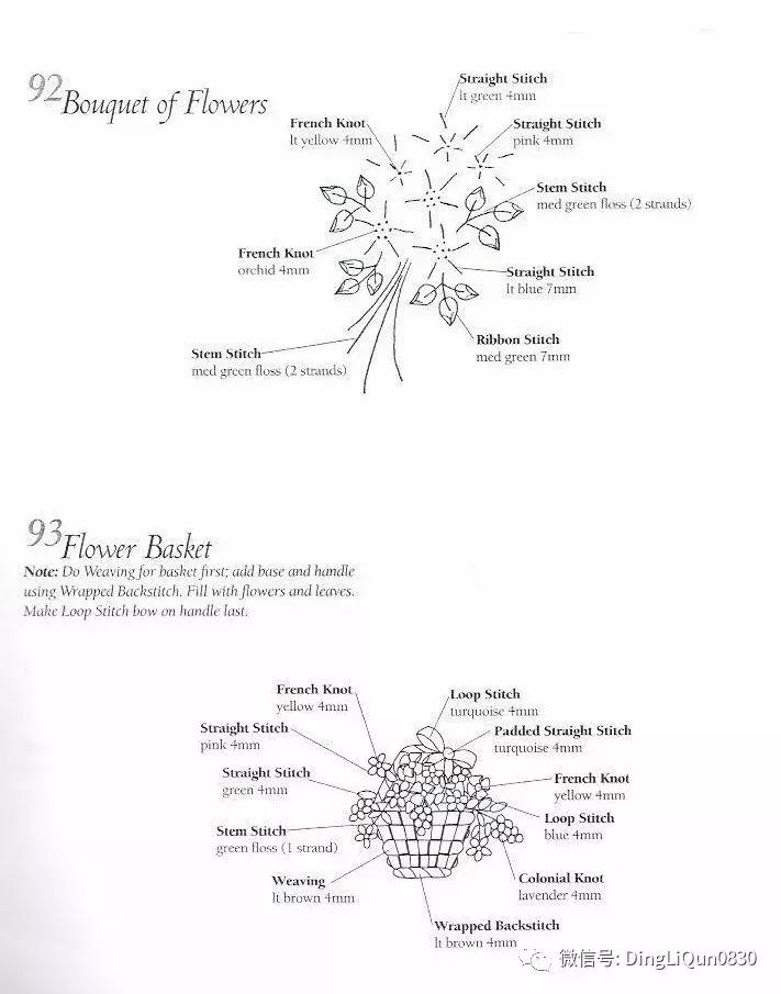 字母刺绣教程针法,字母刺绣针法图解
