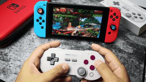 switch手柄八位堂复古手柄评测,switch良值三代分体手柄评测
