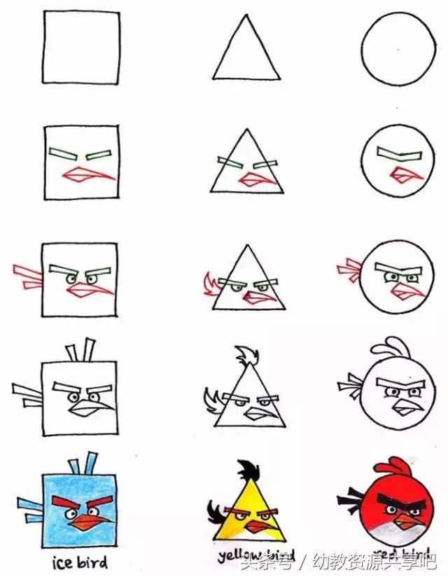 最有趣简单的动物怎么画,儿童画画教程3-6岁动物简笔画大全