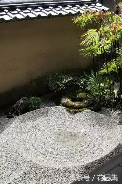 枯山水的造园手法,枯山水画法