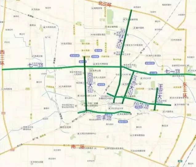 保定15条公交线路临时绕行,扩散太原公交线路临时调整提示