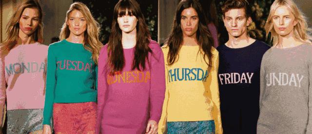 巴黎时装周t台模特展示,巴黎时装周彩色t台秀