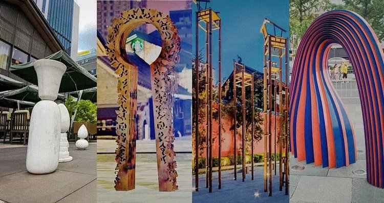 成都太古里裸眼3d龙雕塑,成都18个雕塑