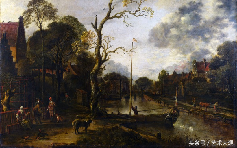 荷兰旅游油画作品图片欣赏,英国油画风景画欣赏