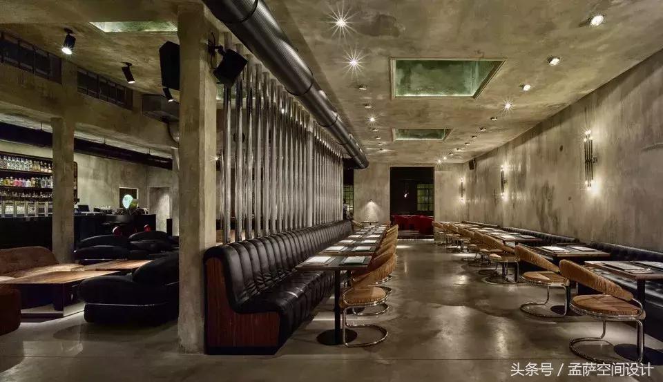 都灵Dash餐厅，工业野兽派与70年代风格的完美结合