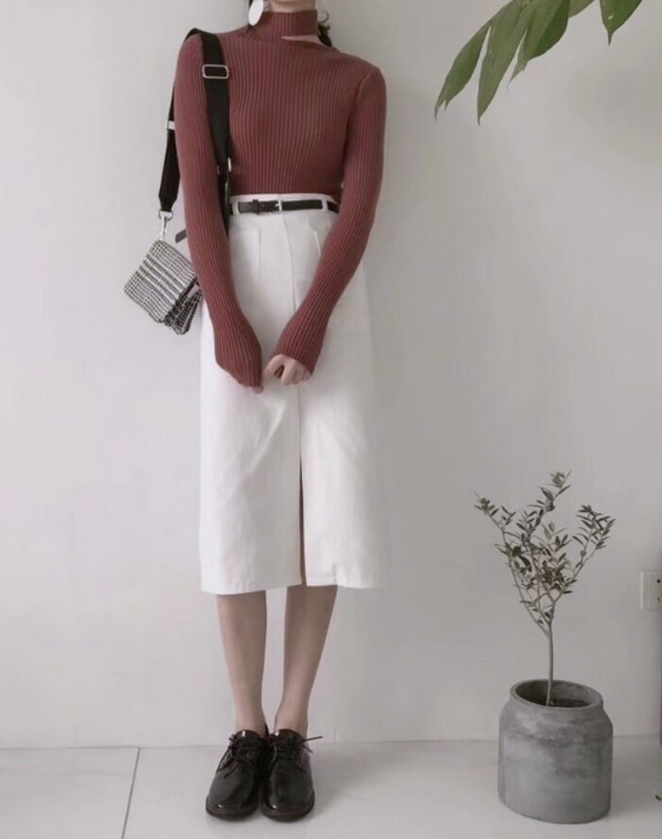 韩系秋季简约风穿搭上班族,小个子韩系穿搭秋装