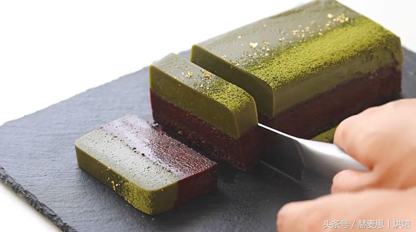 巧克力抹茶奶砖,烘焙巧克力砖怎么做