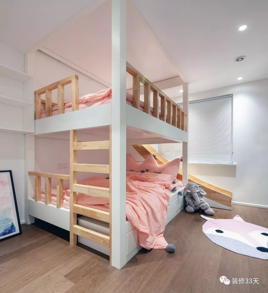 小三房客厅电视书柜一体,80平米两居客厅书房一体