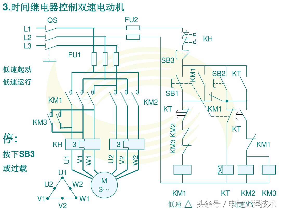 双速高低速控制电路,双速控制电路原理视频