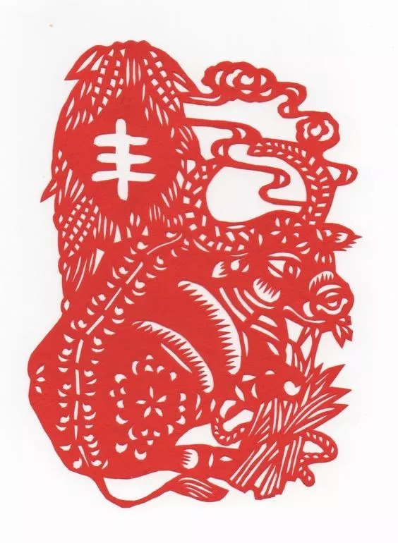 民间剪纸艺术冰墩墩,中国民间剪纸艺术基本步骤和流程