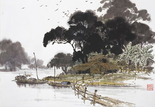 唐诗早春40首,纵然一夜风吹去只在芦花浅水边