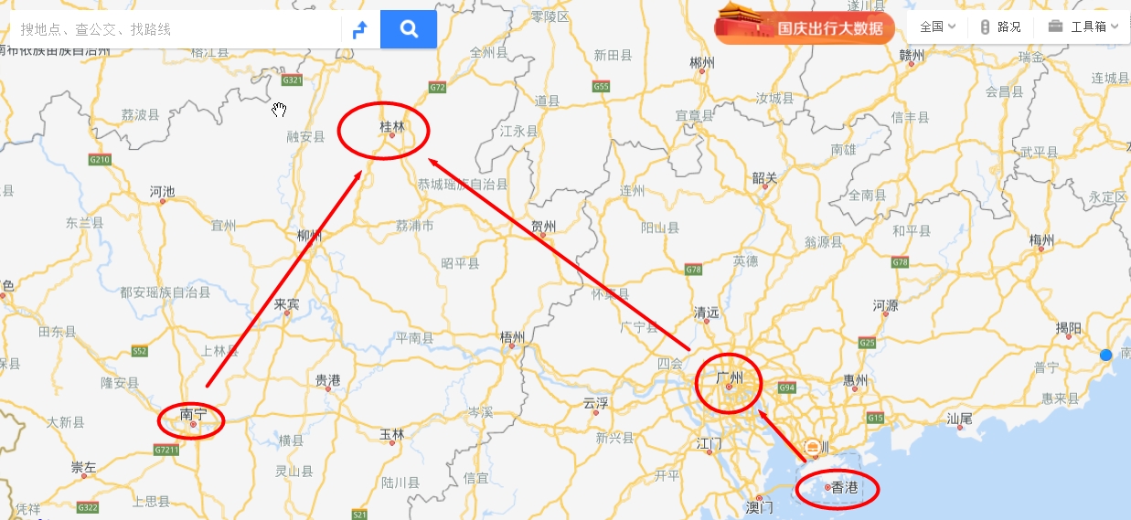 带你走进桂林阳朔山水,高清桂林阳朔旅游攻略图