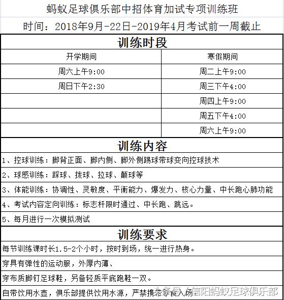 信阳足球暑假训练营,平桥蚂蚁足球俱乐部