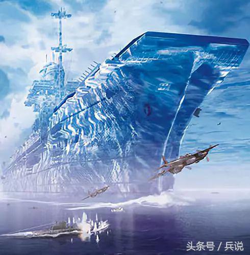 用冰打造的航母,用冰块造航母