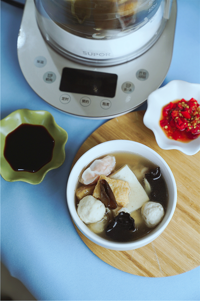 国庆在家拔草,养生壶版的海鲜风味关东煮