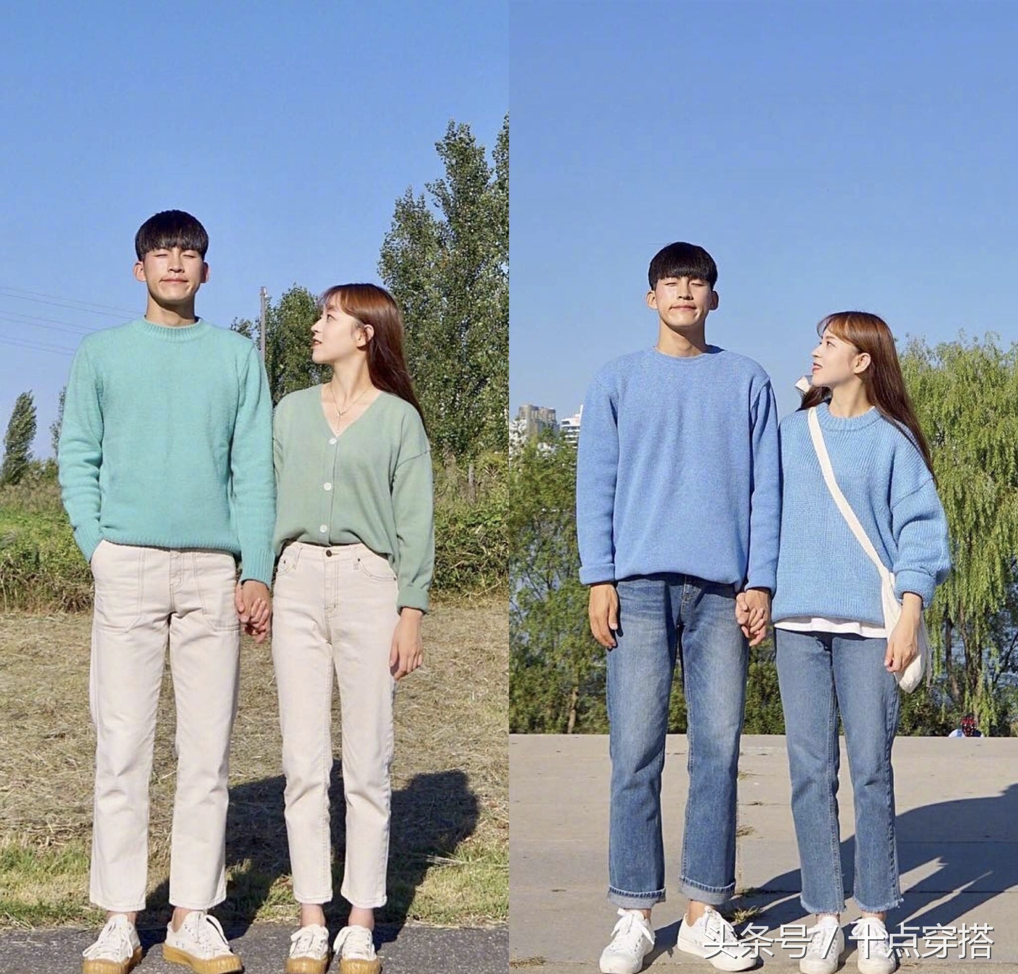 现在最潮流的秋季情侣装,情侣装不一样的风格