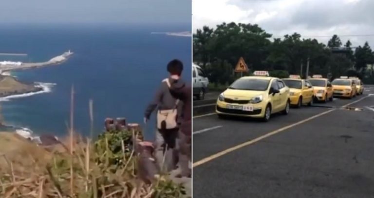 大批中国游客到韩国旅游,济州岛免签考驾照